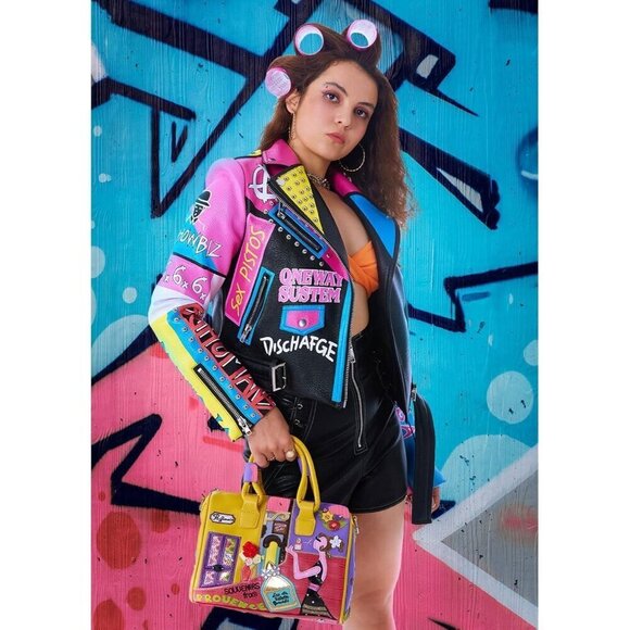 DARKSHE Women's Faux Leather Jacket Coat with Long Sleeve - Picture 3 of 7